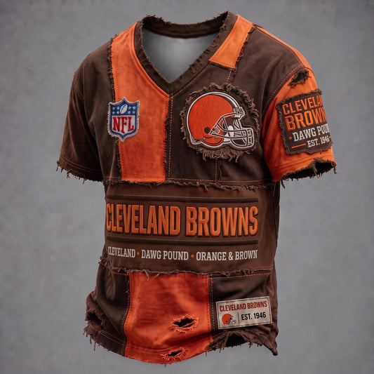 PREMIUM NFL X CLE GAMEDAY EXCLUSIVE  V-Neck T-Shirt