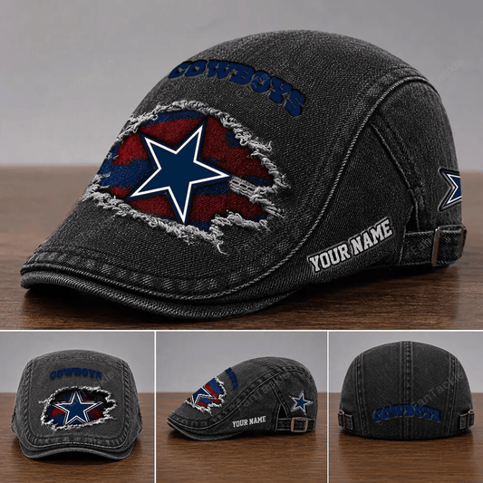 PREMIUM NFL X DAL Casual Adjustable Newsboy Cap