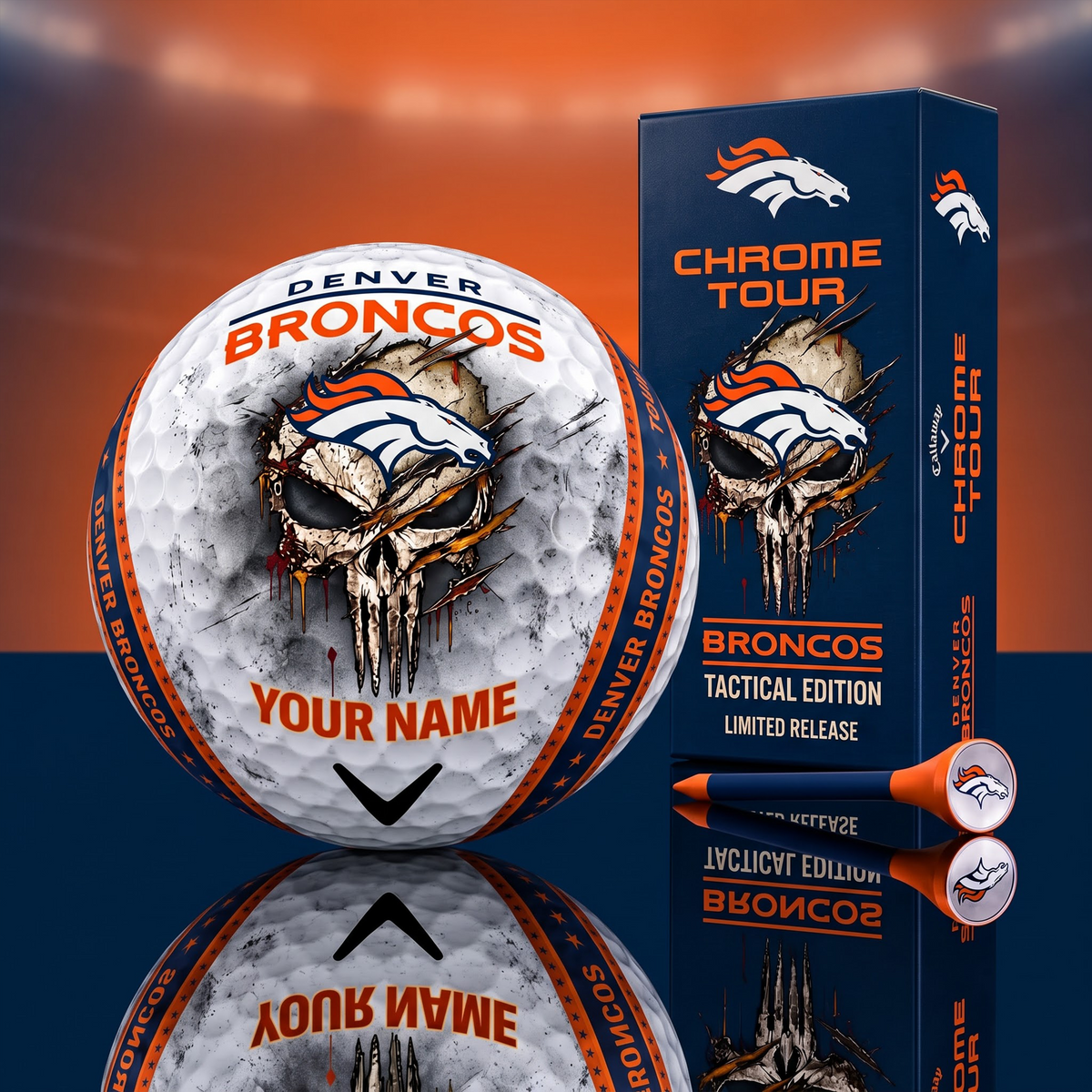 PREMIUM NFL X DB EXCLUSIVE PUNISHER GOLF BALL CUSTOMIZE LIMITED EDITION