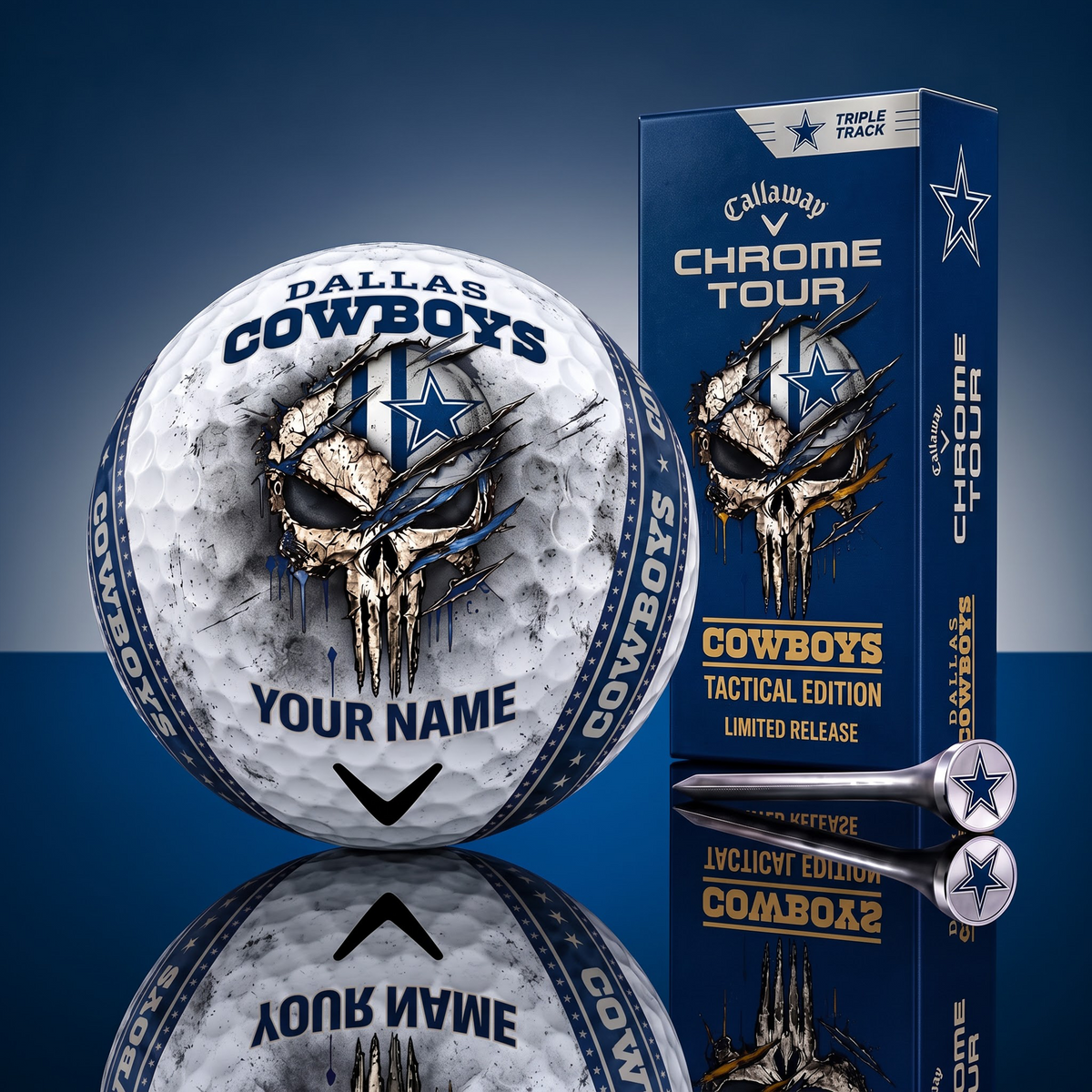 PREMIUM NFL X DC EXCLUSIVE PUNISHER GOLF BALL CUSTOMIZE LIMITED EDITION