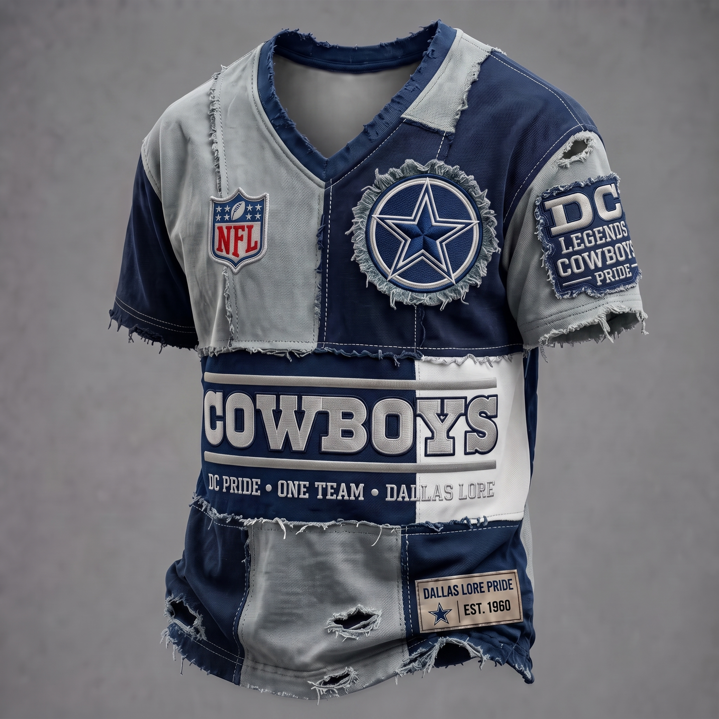 PREMIUM NFL X DC GAMEDAY EXCLUSIVE  V-Neck T-Shirt