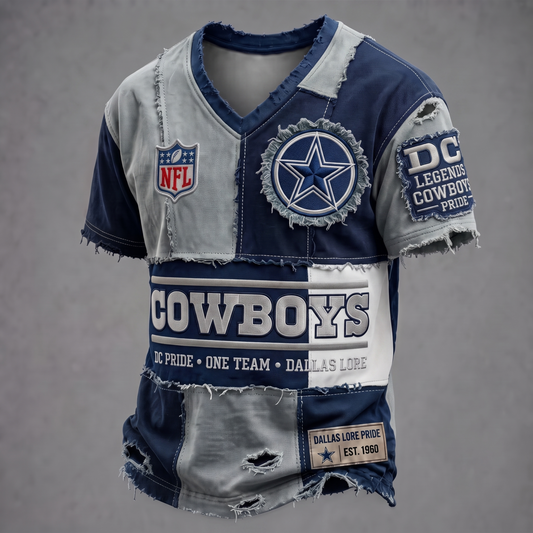PREMIUM NFL X DC GAMEDAY EXCLUSIVE  V-Neck T-Shirt