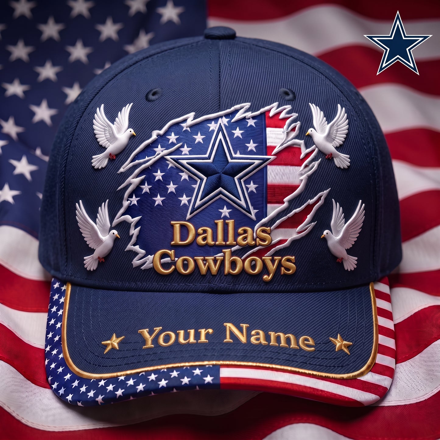 PREMIUM NFL X DC GAMEDAY LUXURY CUSTOME NAME CAP