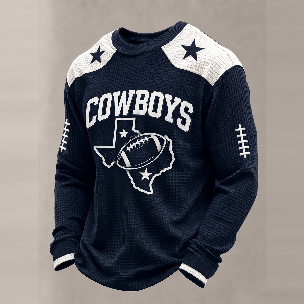 PREMIUM NFL X DC The Gridiron Luxe Waffle Sweatshirt Limited Edition