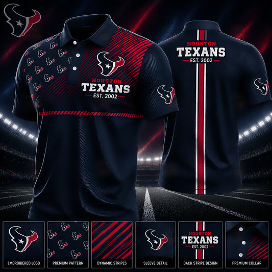 PREMIUM NFL X HOU GAMEDAY LUXURY POLO SHIRT 190626