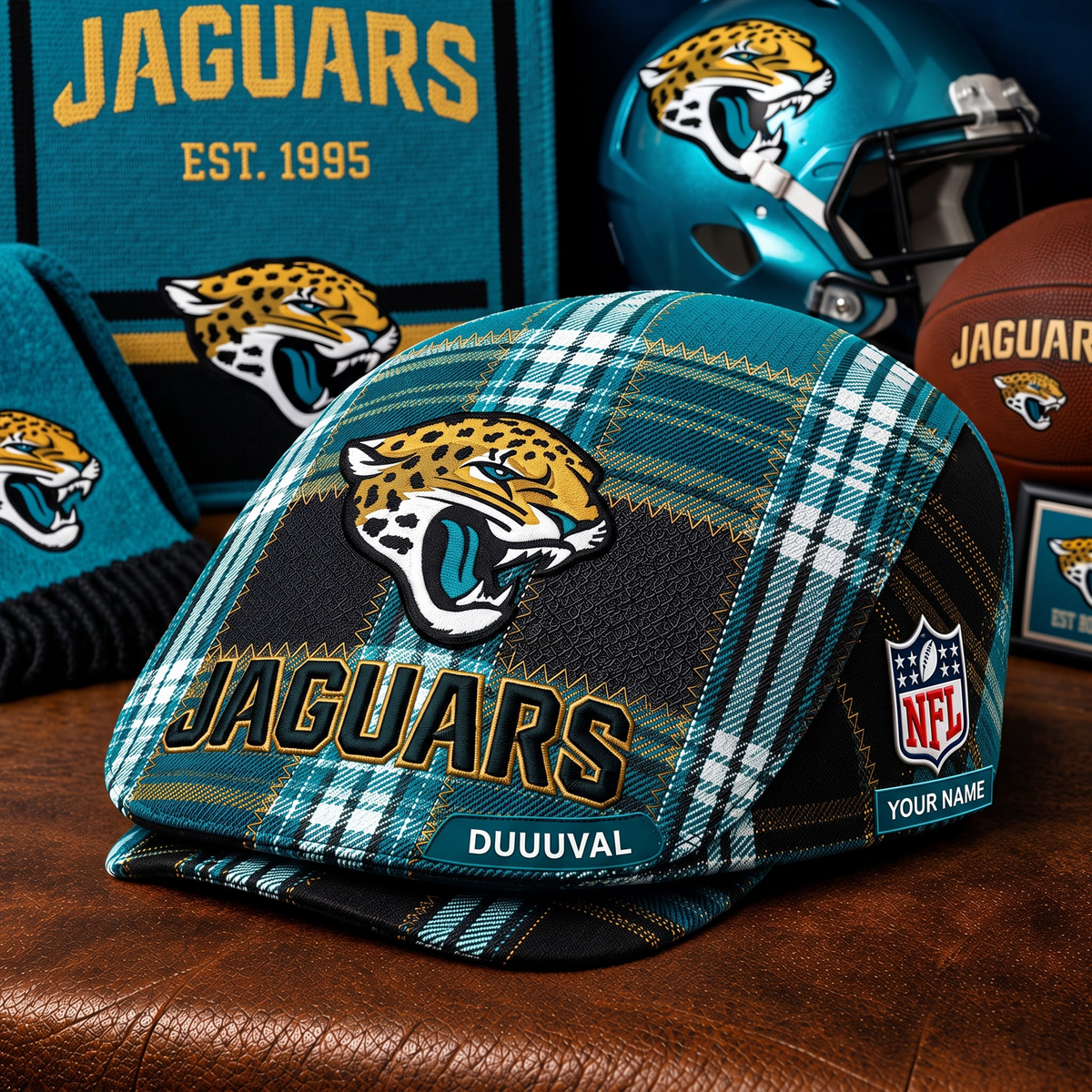 PREMIUM NFL X JJ EXCLUSIVE CLASSIC  JEFF CAP PERSONALIZED LIMITED EDITION