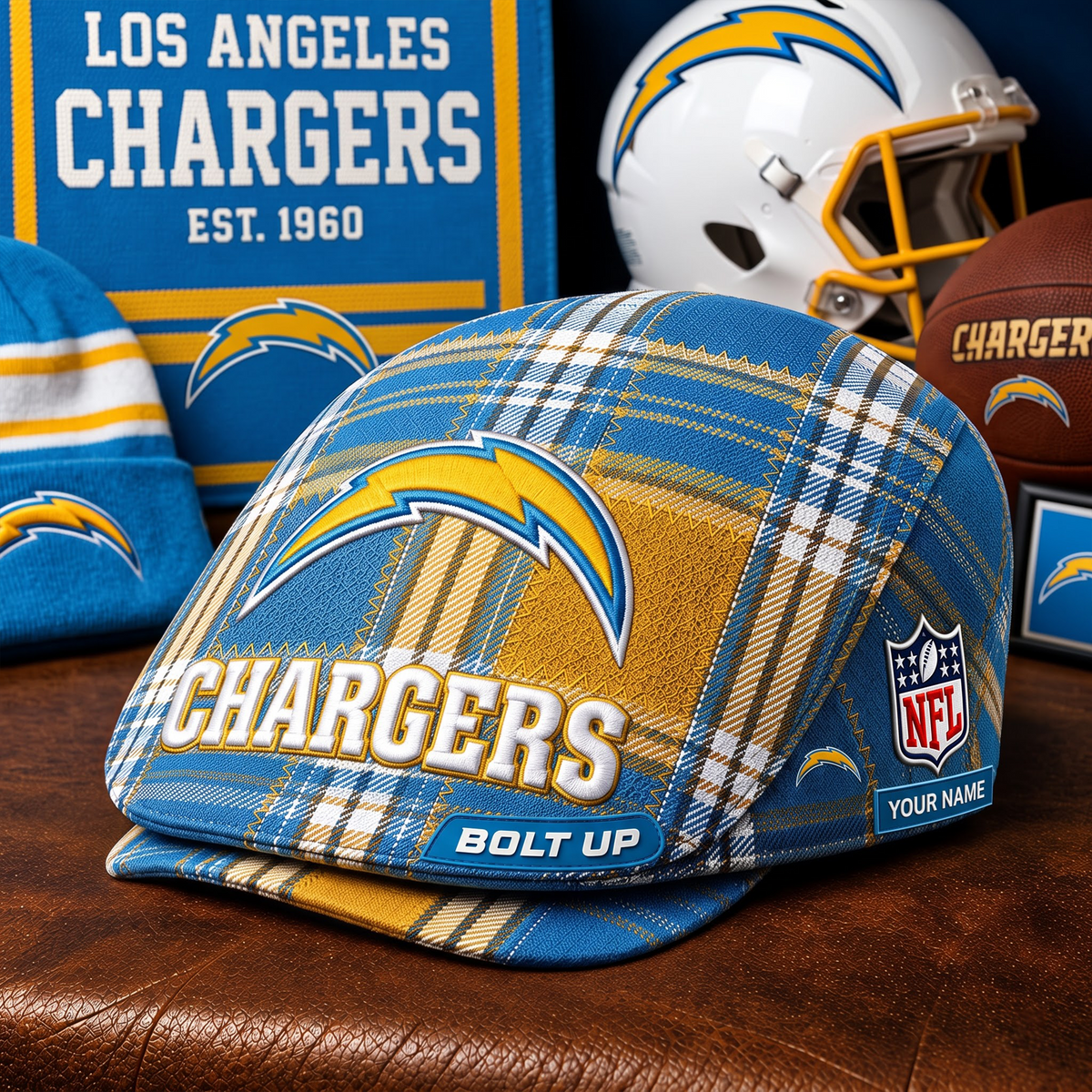 PREMIUM NFL X LAC EXCLUSIVE CLASSIC  JEFF CAP PERSONALIZED LIMITED EDITION