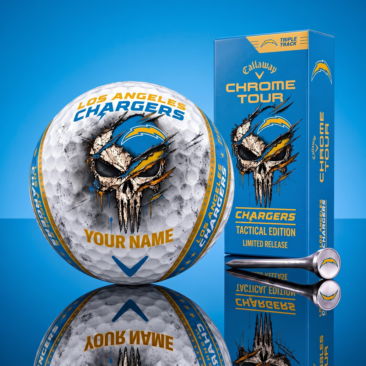 PREMIUM NFL X LAC EXCLUSIVE PUNISHER GOLF BALL CUSTOMIZE LIMITED EDITION