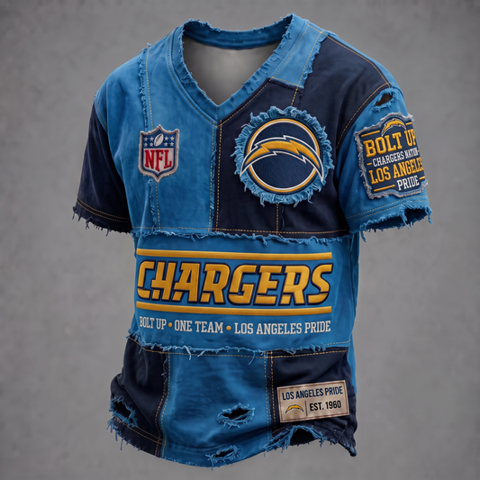 PREMIUM NFL X LAC GAMEDAY EXCLUSIVE  V-Neck T-Shirt