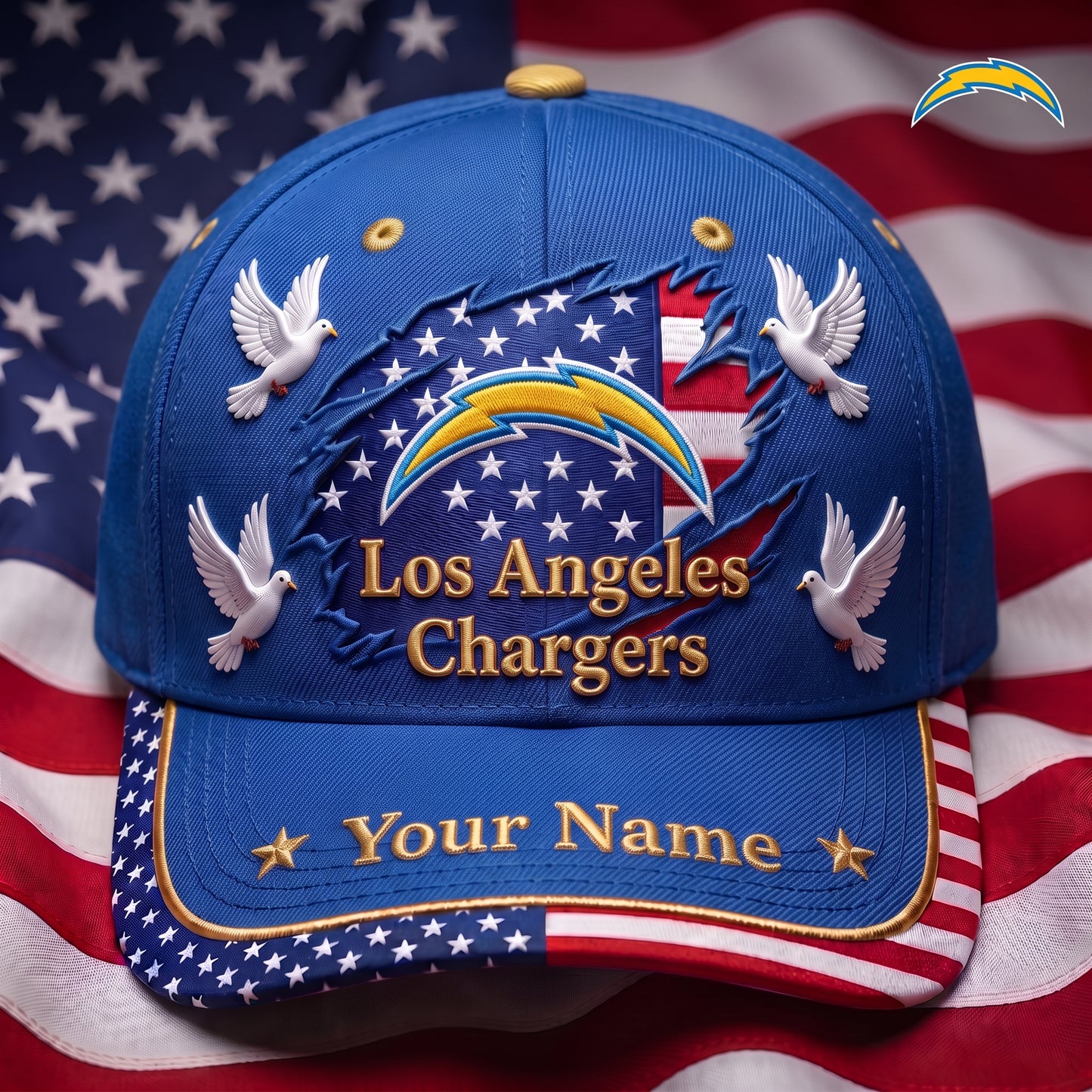 PREMIUM NFL X LAC GAMEDAY LUXURY CUSTOME NAME CAP