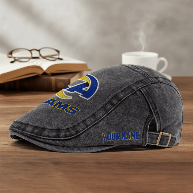 PREMIUM NFL X LAR EXCLUSIVE CLASSIC l Adjustable Newsboy Cap