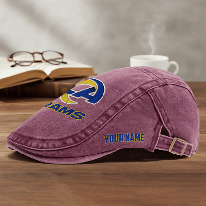PREMIUM NFL X LAR EXCLUSIVE CLASSIC l Adjustable Newsboy Cap