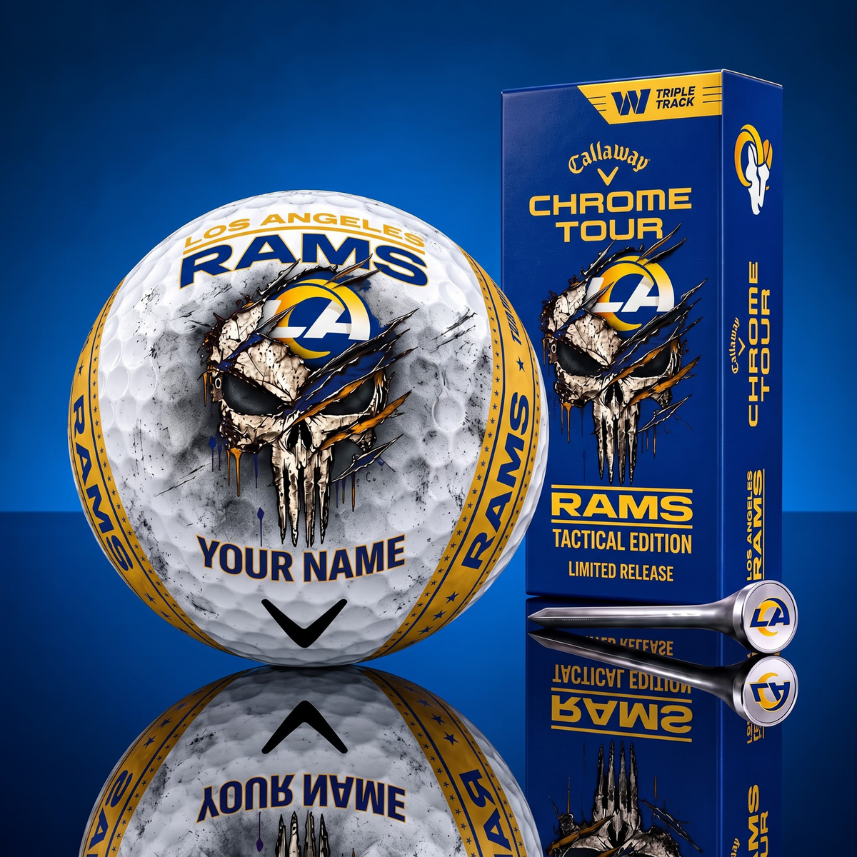 PREMIUM NFL X LAR EXCLUSIVE PUNISHER GOLF BALL CUSTOMIZE LIMITED EDITION