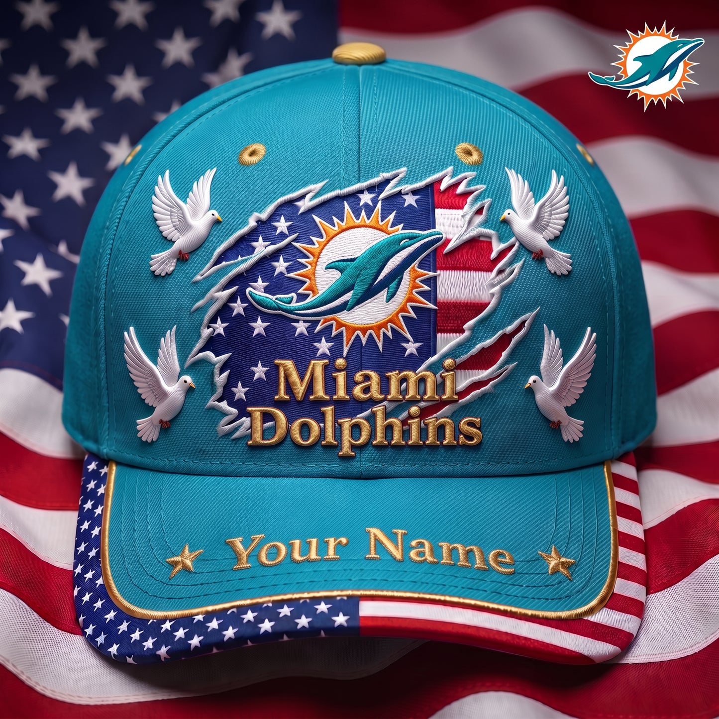 PREMIUM NFL X MD GAMEDAY LUXURY CUSTOME NAME CAP
