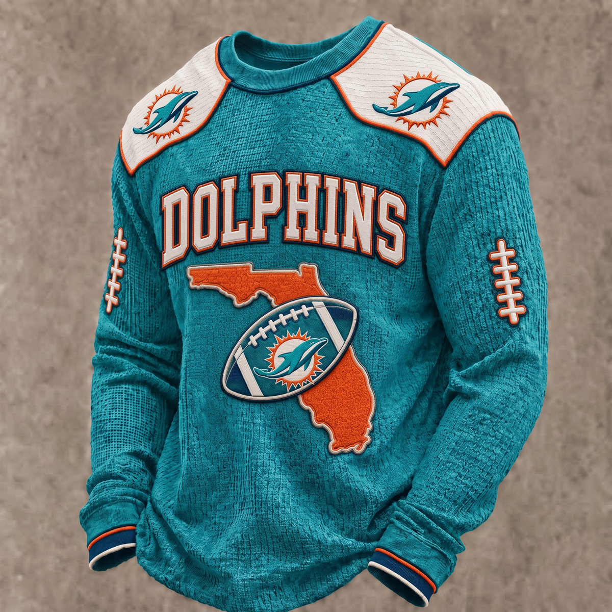 PREMIUM NFL X MD The Gridiron Luxe Waffle Sweatshirt Limited Edition