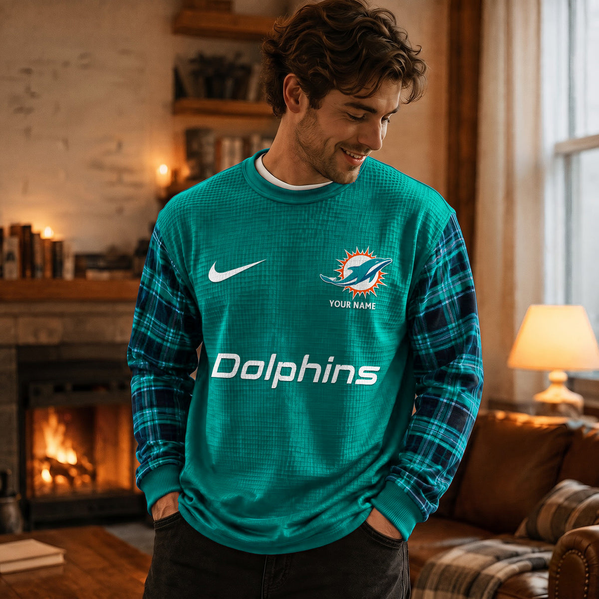PREMIUM NFL X MIA EXCLUSIVE PERSONALIZED CLASSIC SWEATSHIRT LIMITED EDITION