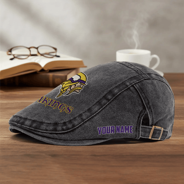 PREMIUM NFL X MV EXCLUSIVE CLASSIC l Adjustable Newsboy Cap