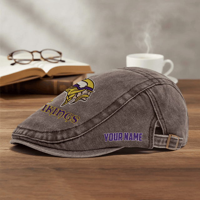PREMIUM NFL X MV EXCLUSIVE CLASSIC l Adjustable Newsboy Cap