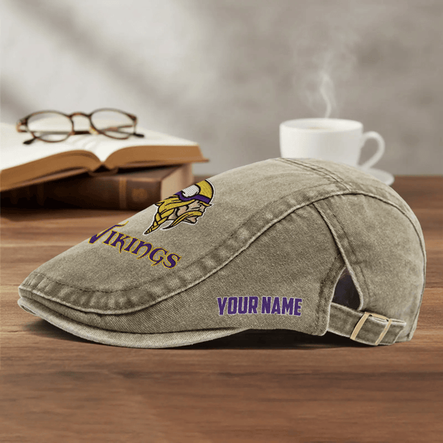 PREMIUM NFL X MV EXCLUSIVE CLASSIC l Adjustable Newsboy Cap