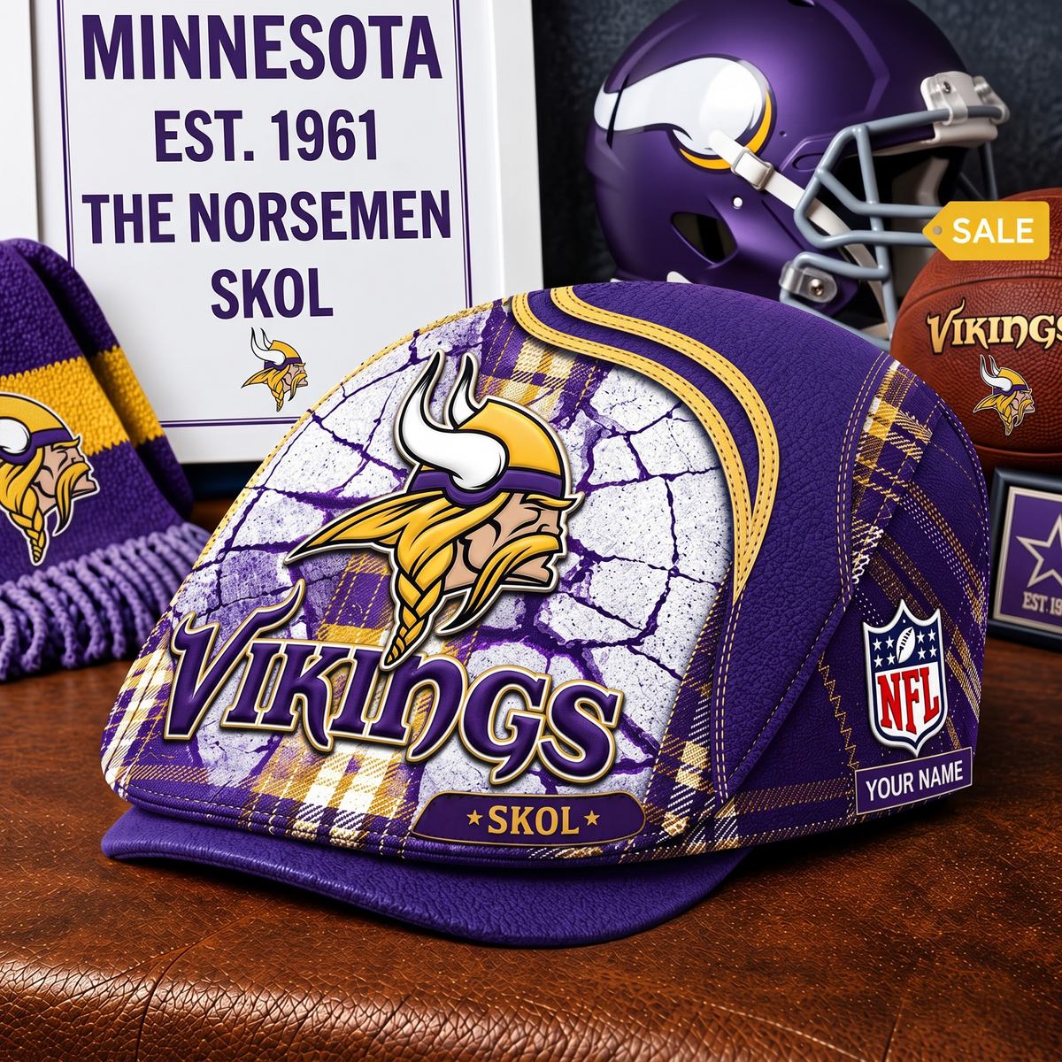 PREMIUM NFL X MV EXCLUSIVE PERSONALIZED JEFF CAP V3 LIMITED EDITION
