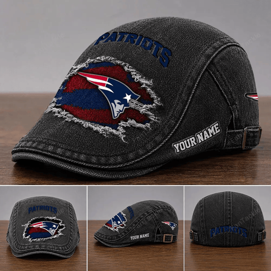 PREMIUM NFL X NE Casual Adjustable Newsboy Cap