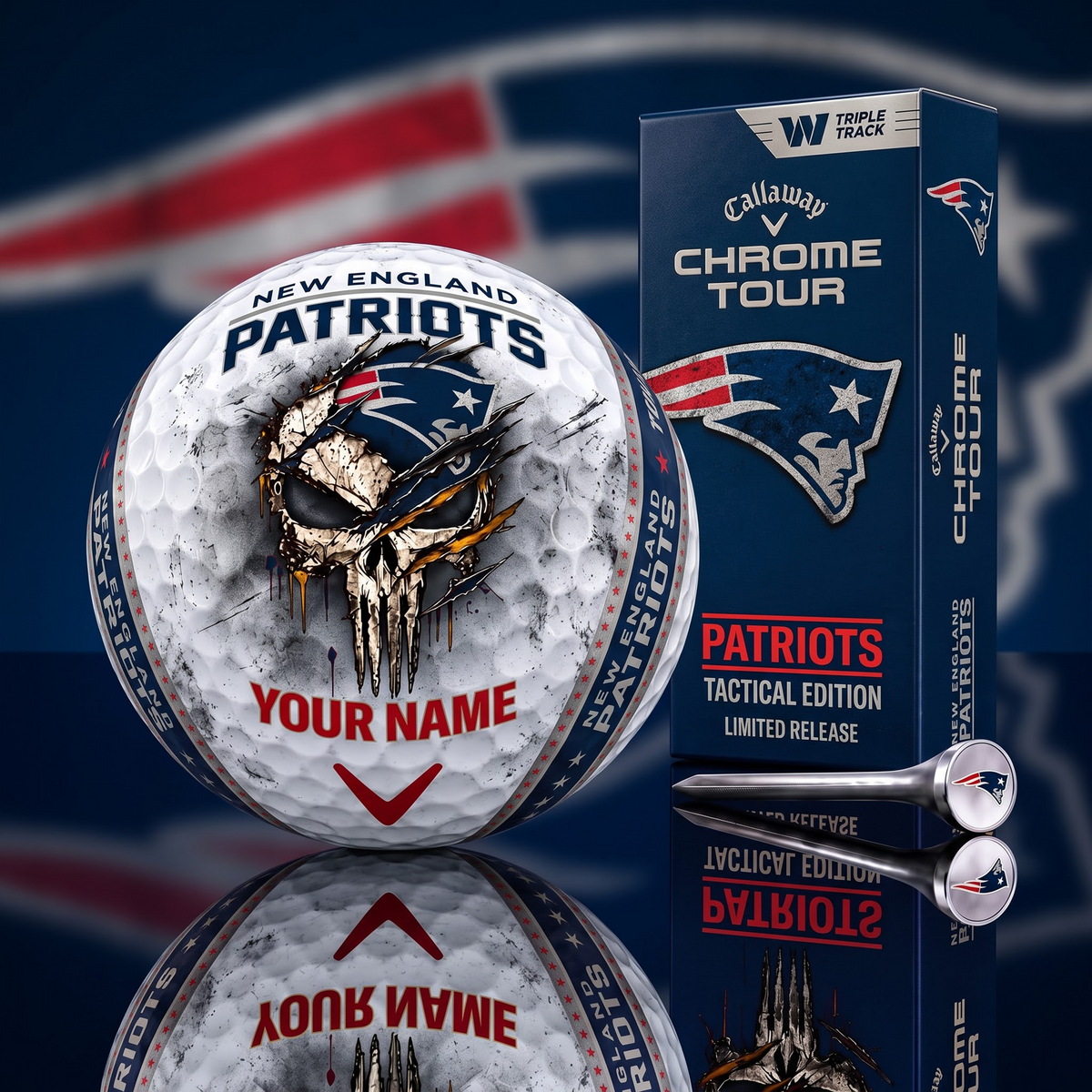 PREMIUM NFL X NEP EXCLUSIVE PUNISHER GOLF BALL CUSTOMIZE LIMITED EDITION