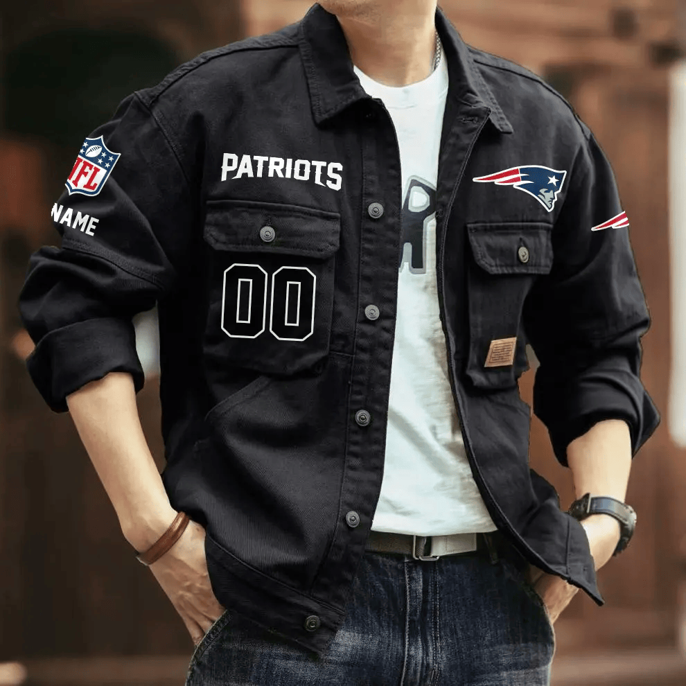 PREMIUM NFL X NEP Men's Denim Autumn Jackets NDT VHM 090626
