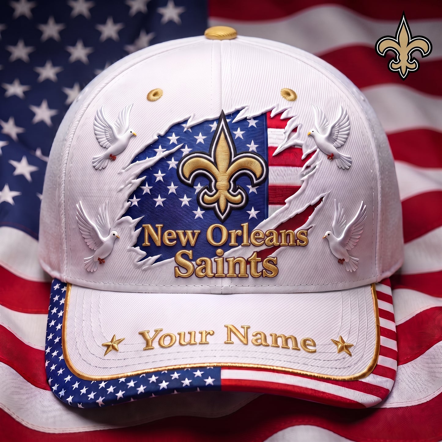 PREMIUM NFL X NOS GAMEDAY LUXURY CUSTOME NAME CAP