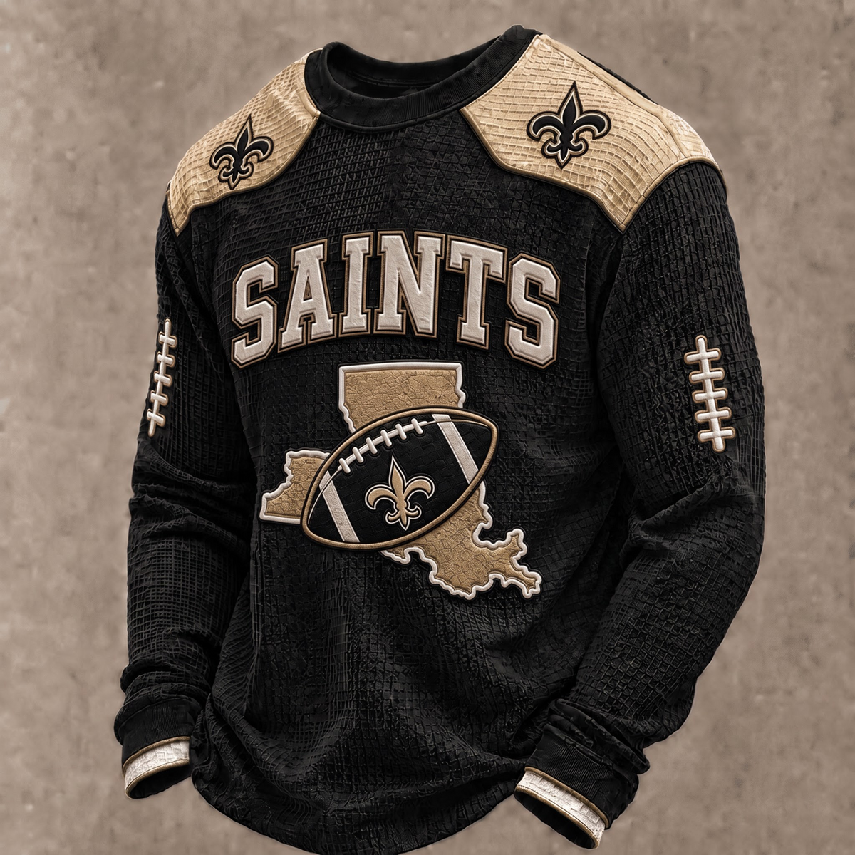 PREMIUM NFL X NOS The Gridiron Luxe Waffle Sweatshirt Limited Edition