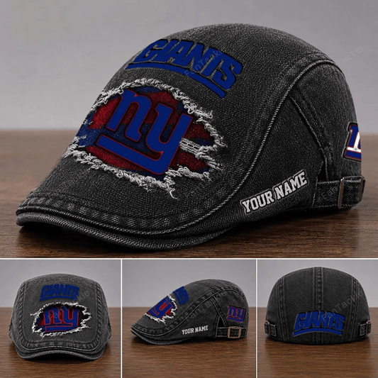 PREMIUM NFL X NYG Casual Adjustable Newsboy Cap