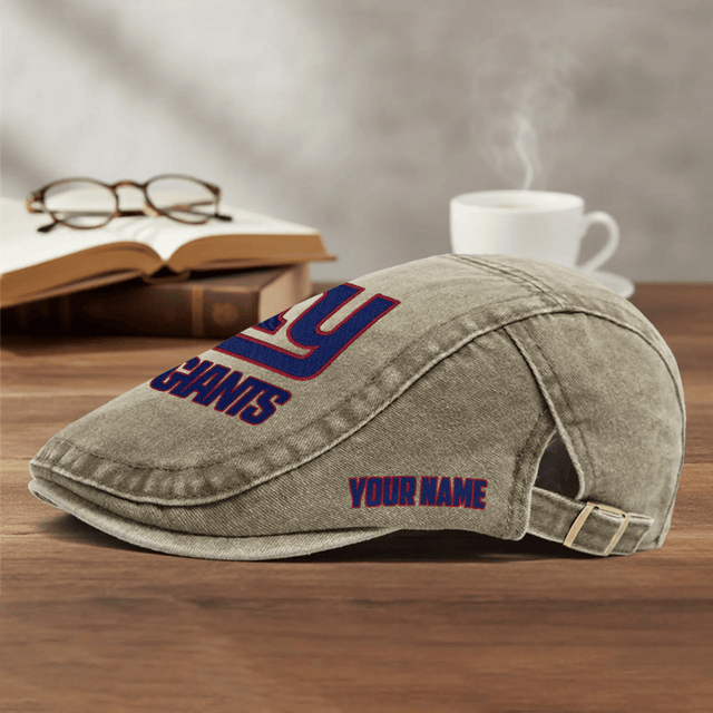 PREMIUM NFL X NYG EXCLUSIVE CLASSIC l Adjustable Newsboy Cap