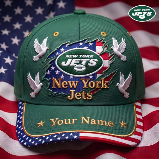 PREMIUM NFL X NYJ GAMEDAY LUXURY CUSTOME NAME CAP
