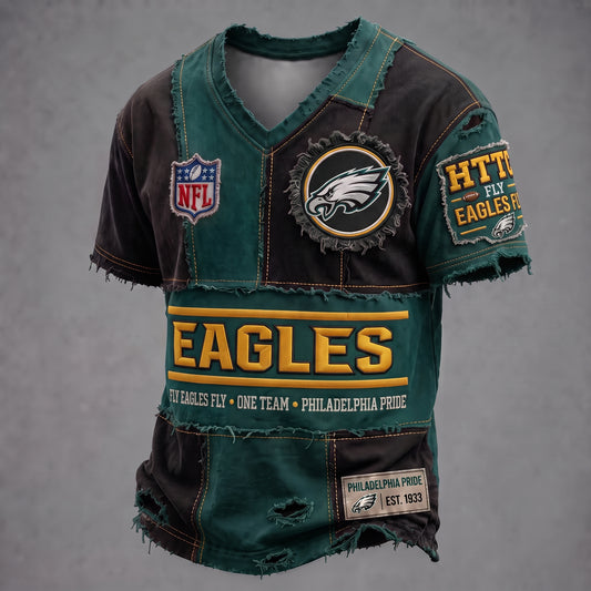 PREMIUM NFL X PE GAMEDAY EXCLUSIVE  V-Neck T-Shirt