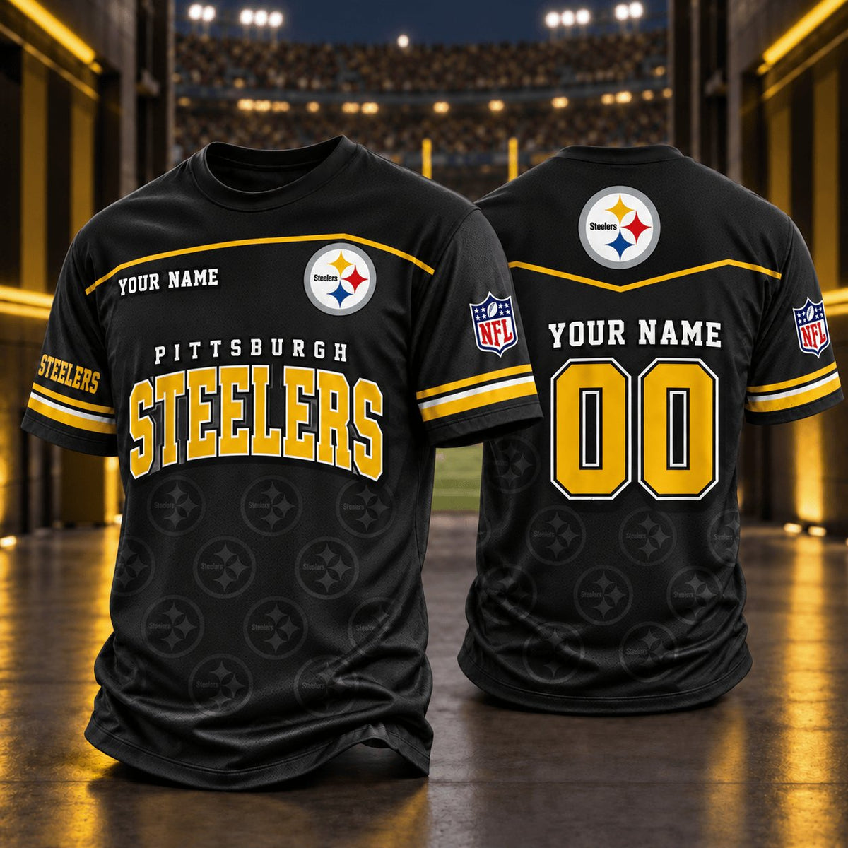 PREMIUM NFL X PIT EXCLUSIVE PERSONALIZED CREW SHIRT FOR FAN