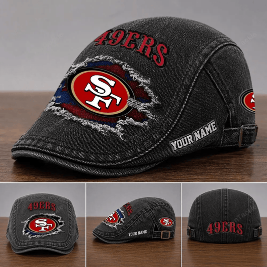 PREMIUM NFL X SF Casual Adjustable Newsboy Cap