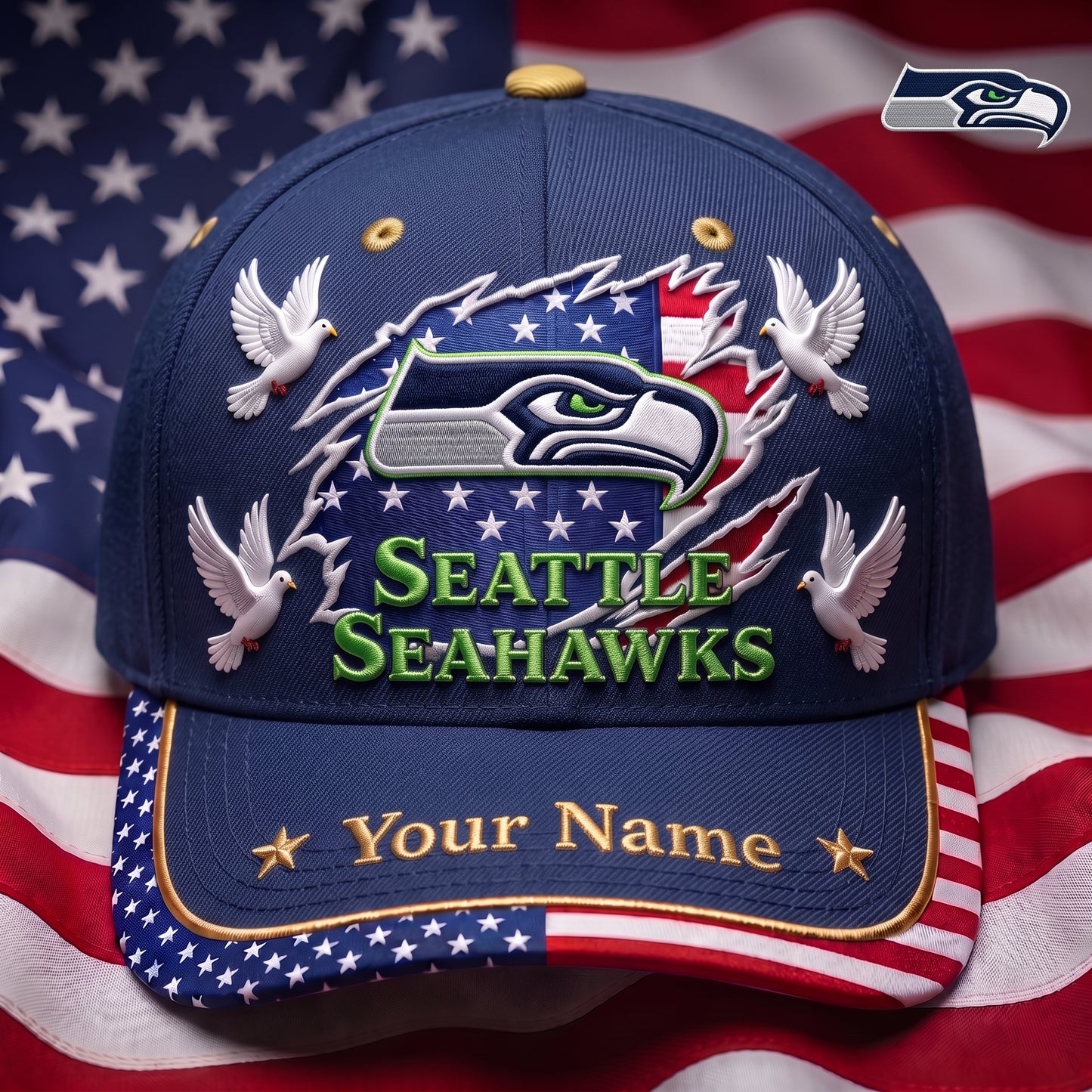 PREMIUM NFL X SS GAMEDAY LUXURY CUSTOME NAME CAP