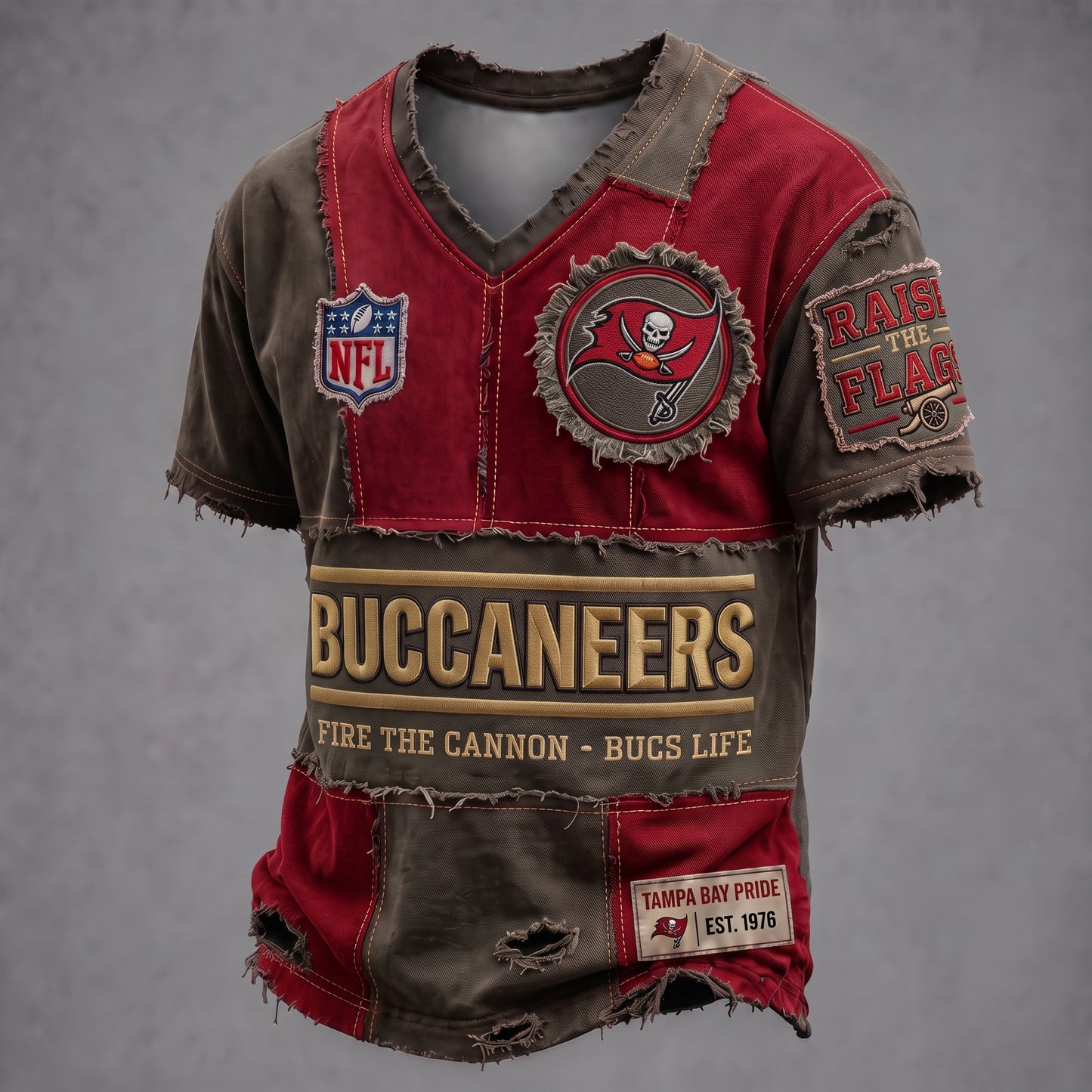 PREMIUM NFL X TBB GAMEDAY EXCLUSIVE  V-Neck T-Shirt