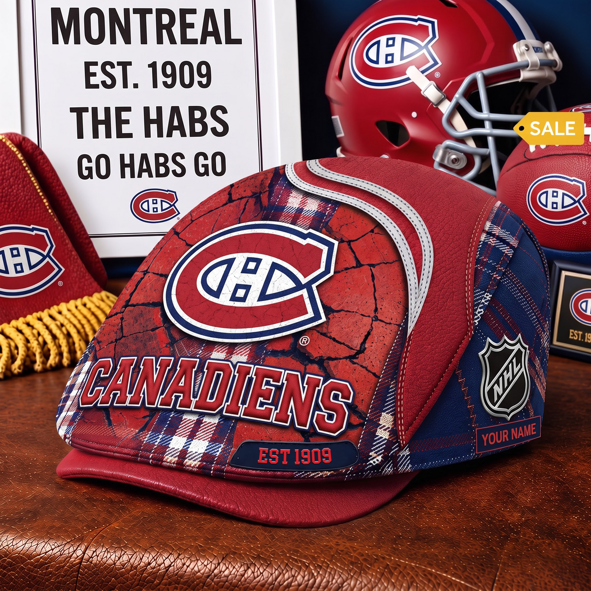 PREMIUM NHL X MC EXCLUSIVE PERSONALIZED JEFF CAP V3 LIMITED EDITION