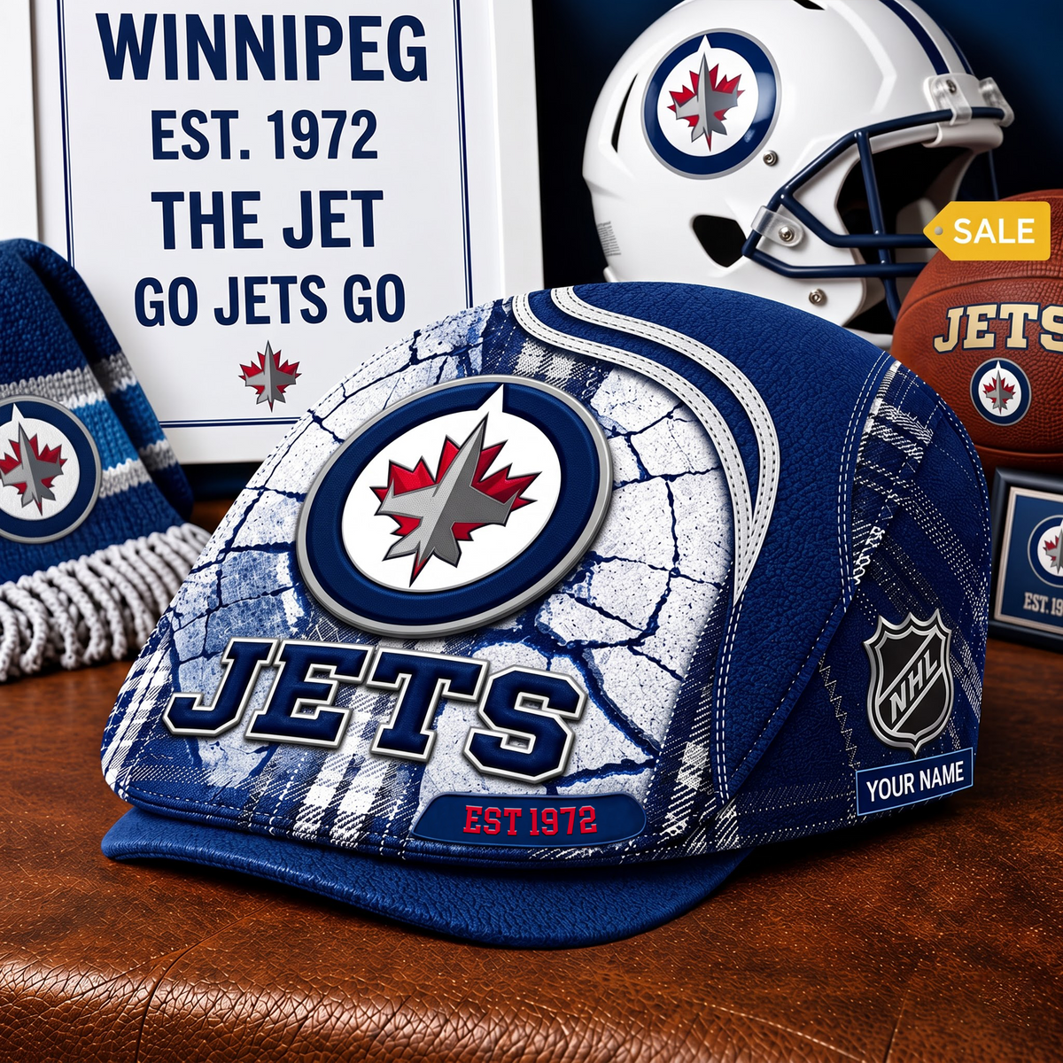 PREMIUM NHL X WJ EXCLUSIVE PERSONALIZED JEFF CAP V3 LIMITED EDITION
