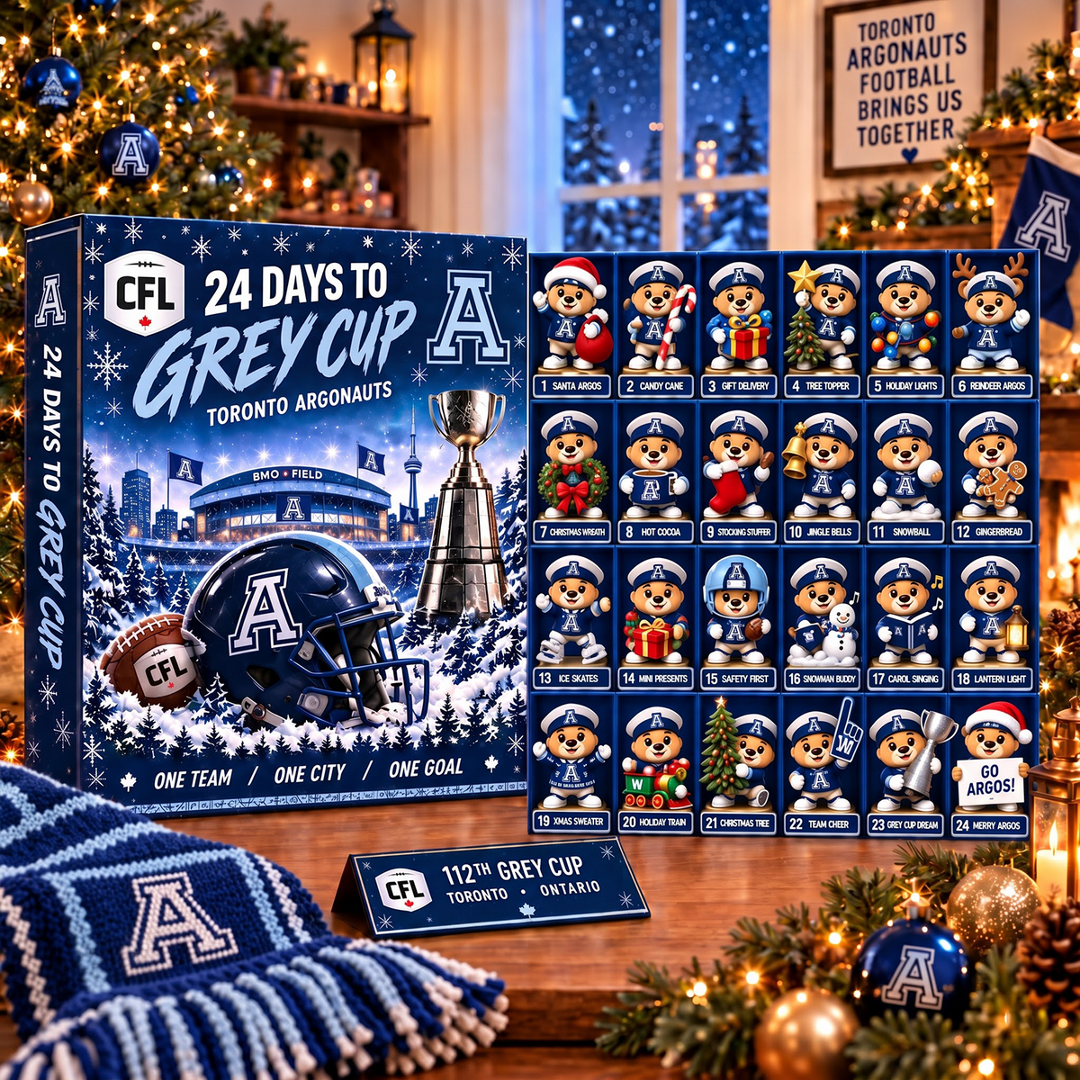 PREMIUM CFL X TOR EXCLUSIVE JOURNEY Personalized Mascot 24 Day To Grey Cup Of Advent Calendar  Blind Box NDT VHM 280926