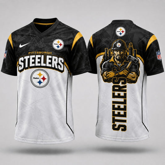 PS Premium NFL Power Graphic 3D V-neck Shirt