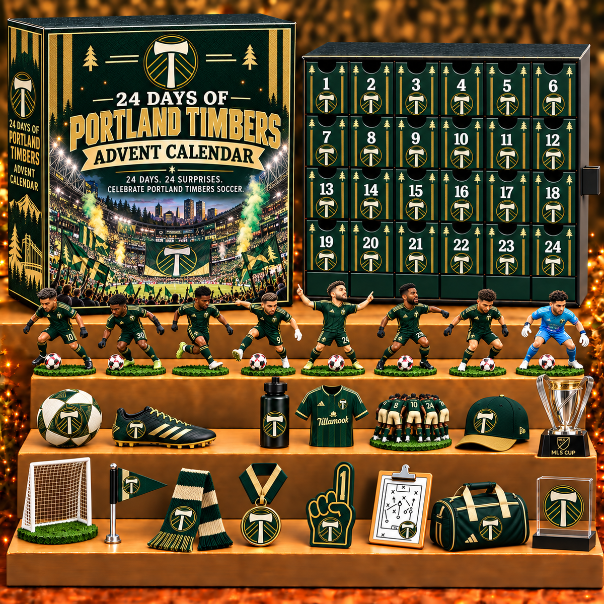 PT x MLS Personalized 24 Days Of Soccer Calendar Blink Box