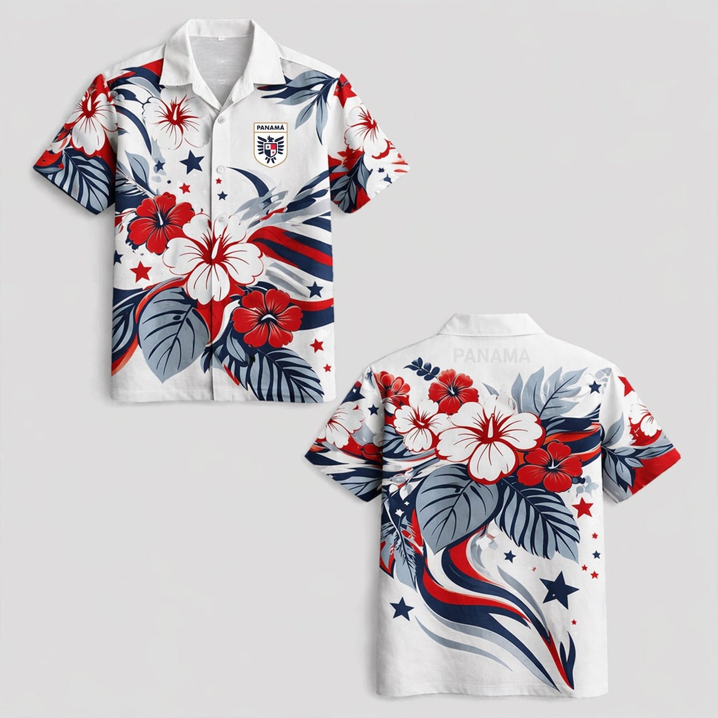 Panama World Cup 2026 Floral Hawaiian Shirt PVT02 DATND LBN 90526