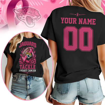 Personalized JJ x NFL Premium Tackle Breast Cancer Shirt