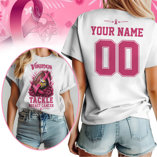 Personalized MV x NFL Premium Tackle Breast Cancer Shirt