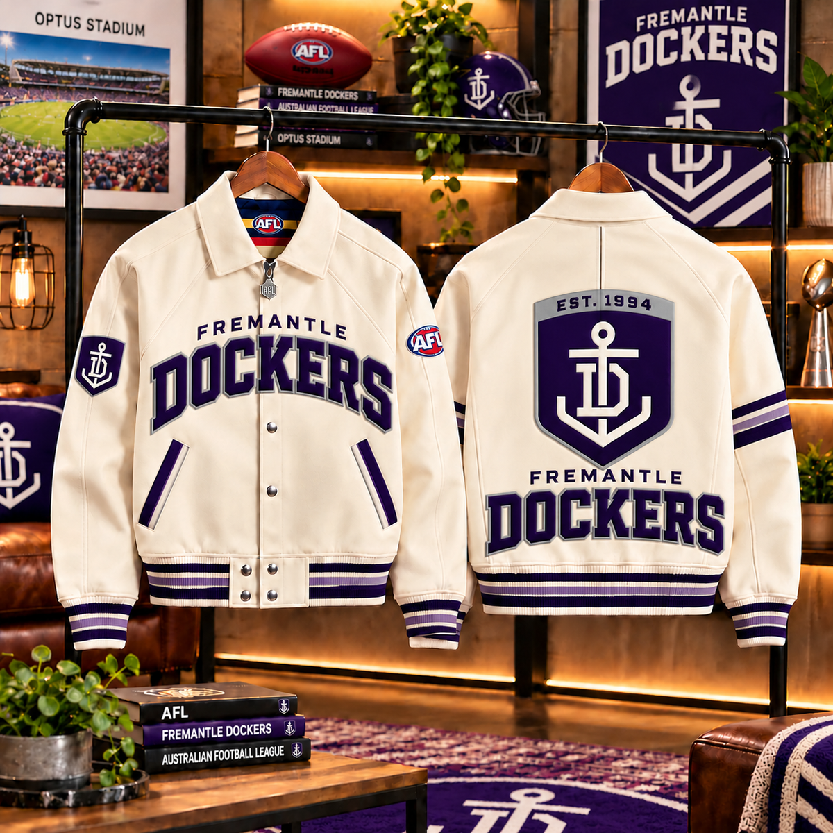 Premium AFL FRE LETTERMAN JACKET