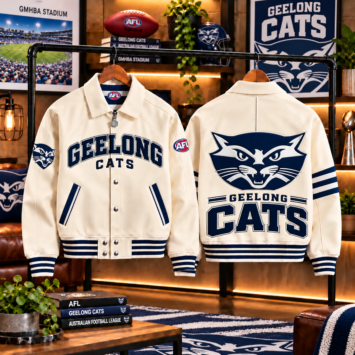 Premium AFL GEE LETTERMAN JACKET
