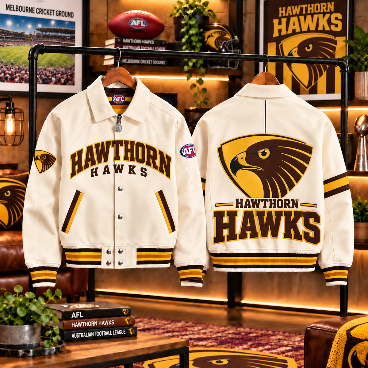 Premium AFL HH LETTERMAN JACKET