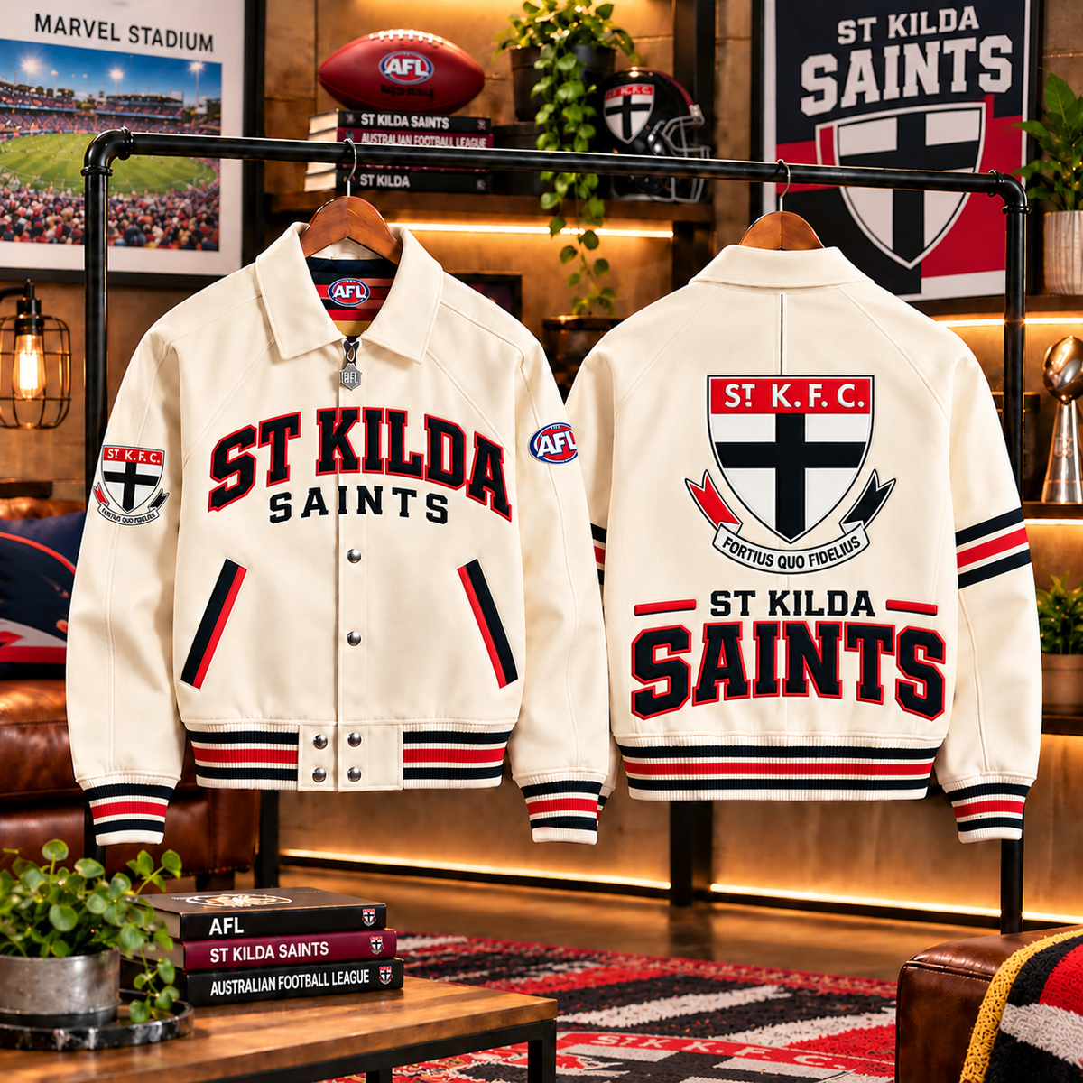 Premium AFL STK LETTERMAN JACKET
