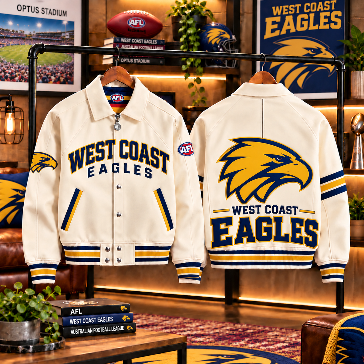 Premium AFL WCE LETTERMAN JACKET